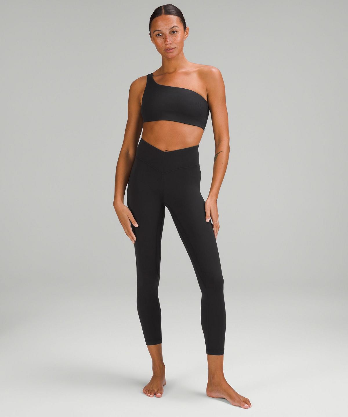 Black Women Lululemon Align™ V-Waist25" Pants | AU_LuLu15625