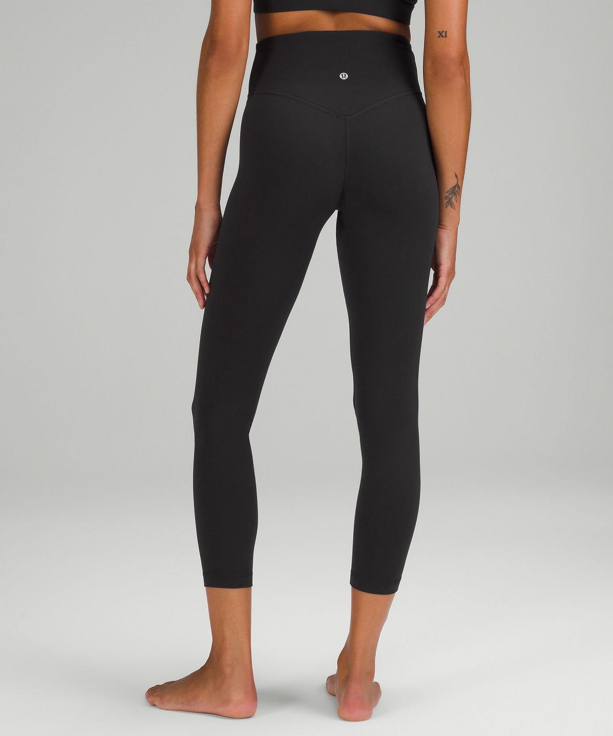 Black Women Lululemon Align™ V-Waist25" Pants | AU_LuLu15625