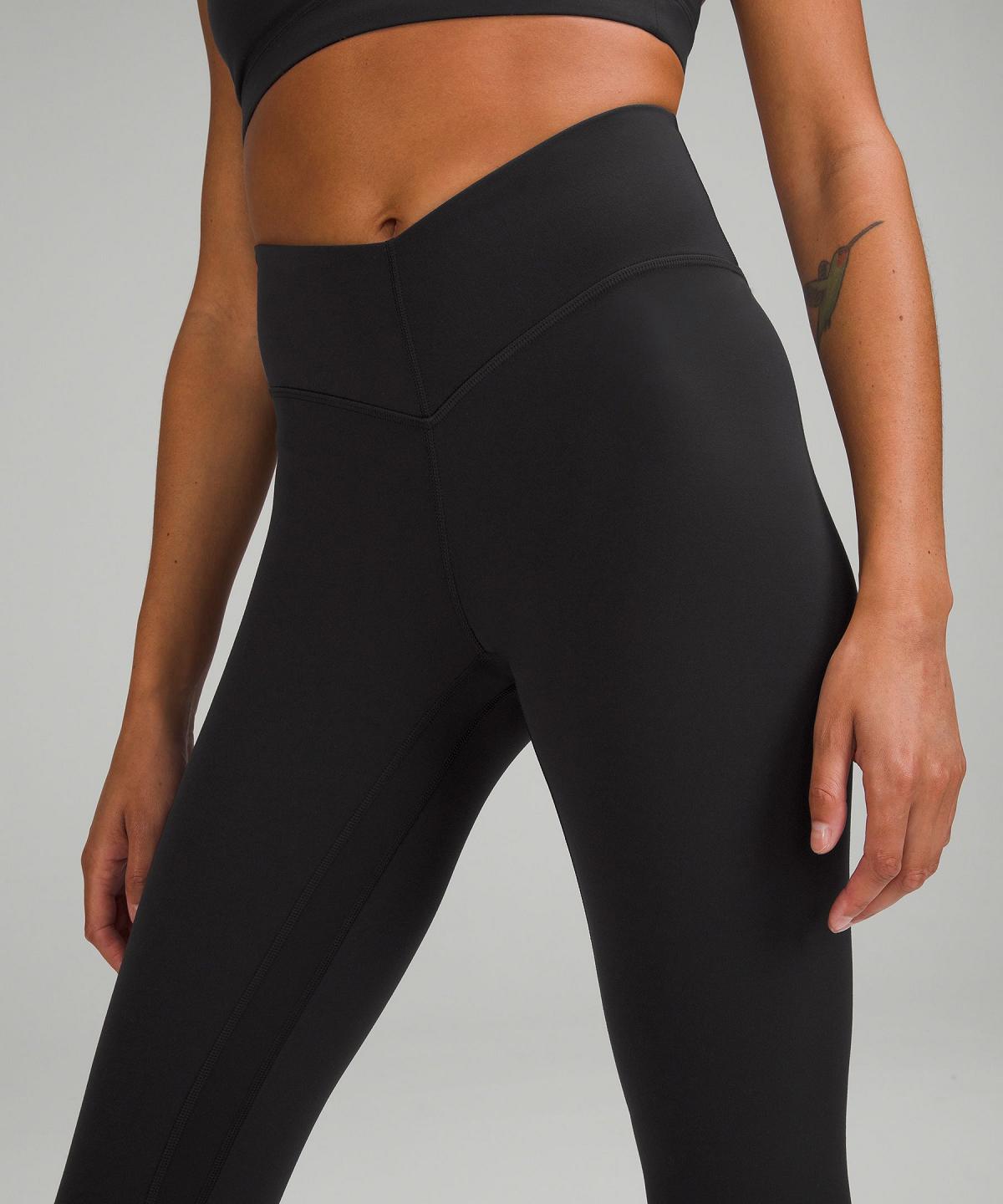 Black Women Lululemon Align™ V-Waist25" Pants | AU_LuLu15625