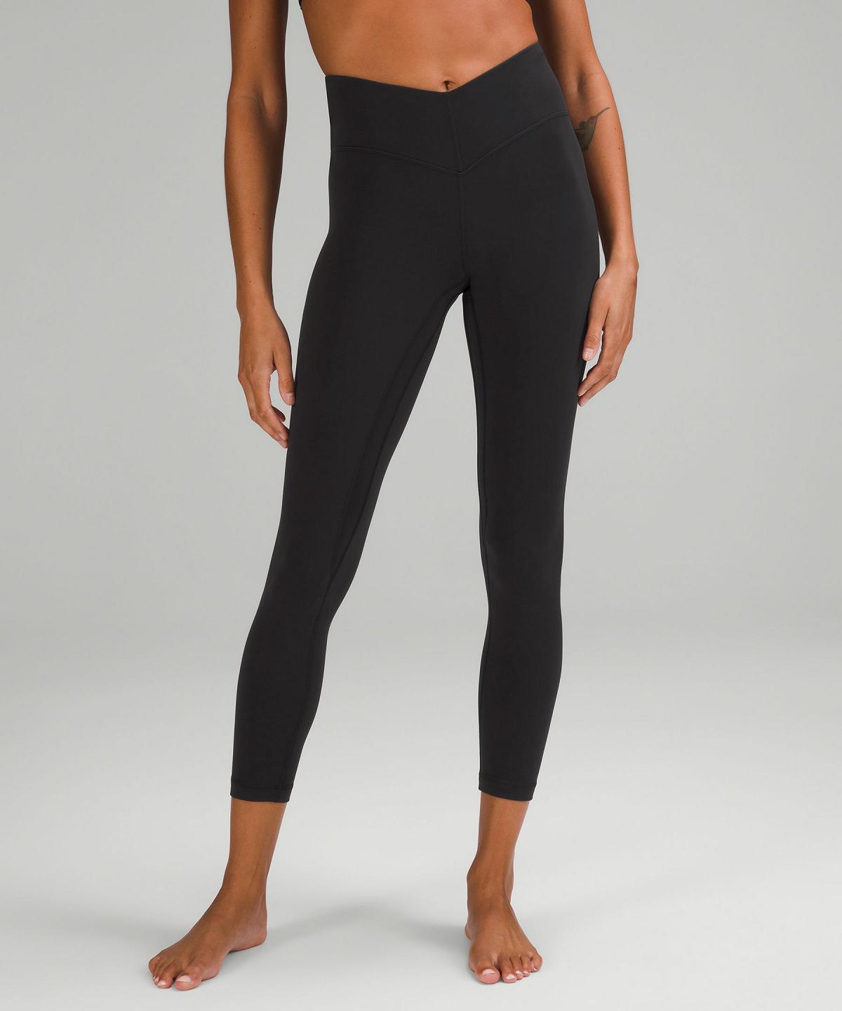 Black Women Lululemon Align™ V-Waist25" Pants | AU_LuLu15625