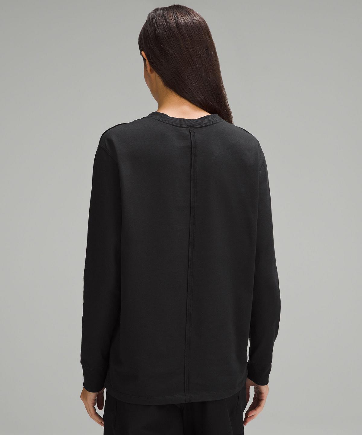 Black Women Lululemon All Yours Heavyweight Long Sleeve Shirts | AU_LuLu46382