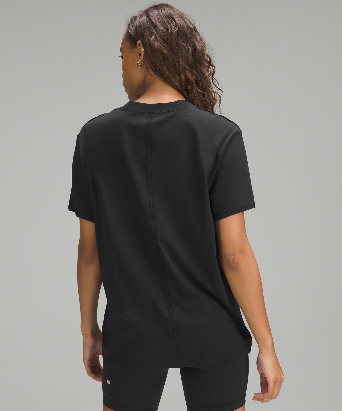 Black Women Lululemon All Yours Short-Sleeve T Shirts | AU_LuLu65695