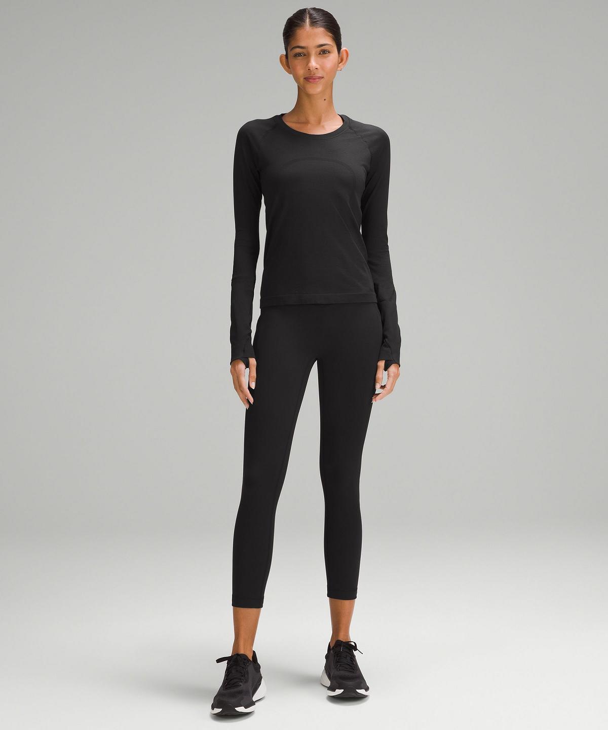 Black Women Lululemon All the Right Places High-Rise Drawcord Waist Crop 23” Leggings | AU_LuLu35711