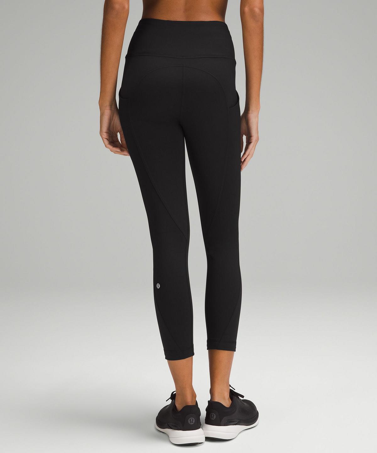 Black Women Lululemon All the Right Places High-Rise Drawcord Waist Crop 23” Leggings | AU_LuLu35711