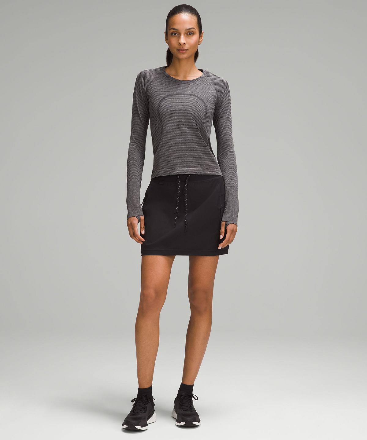 Black Women Lululemon Cargo High-Rise Hiking Skirts | AU_LuLu62330