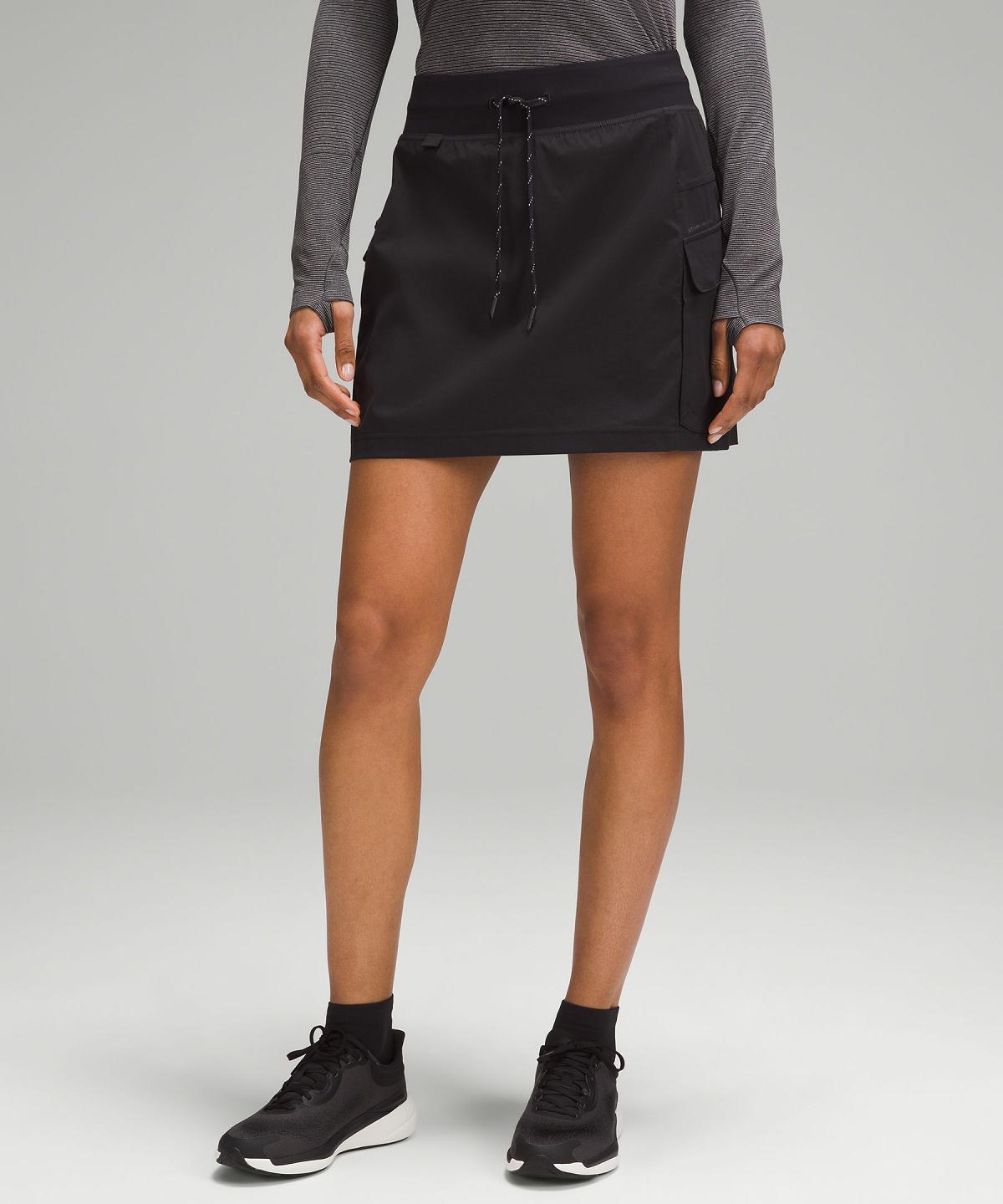 Black Women Lululemon Cargo High-Rise Hiking Skirts | AU_LuLu62330