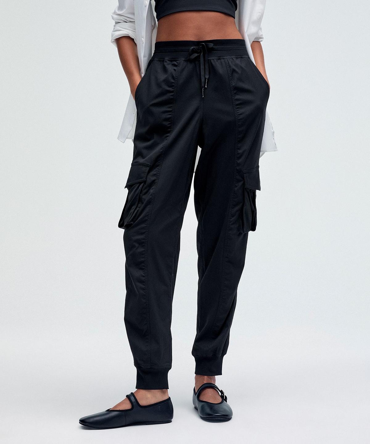 Black Women Lululemon Dance Studio Relaxed-Fit Mid-Rise Cargo Pants | AU_LuLu49904