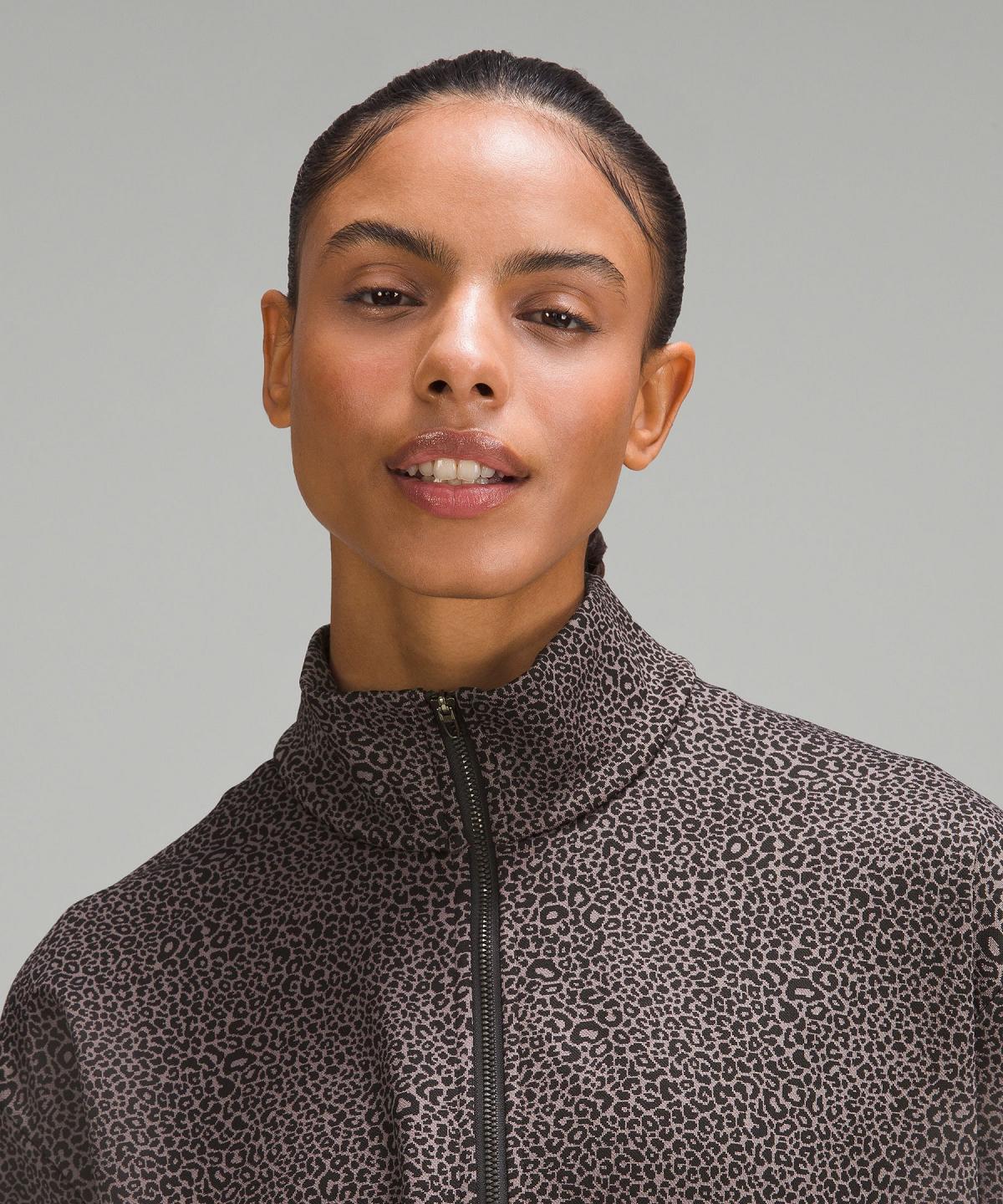 Black Women Lululemon Double-Knit Jacquard Half Zip Hoodies & Sweatshirts | AU_LuLu87465