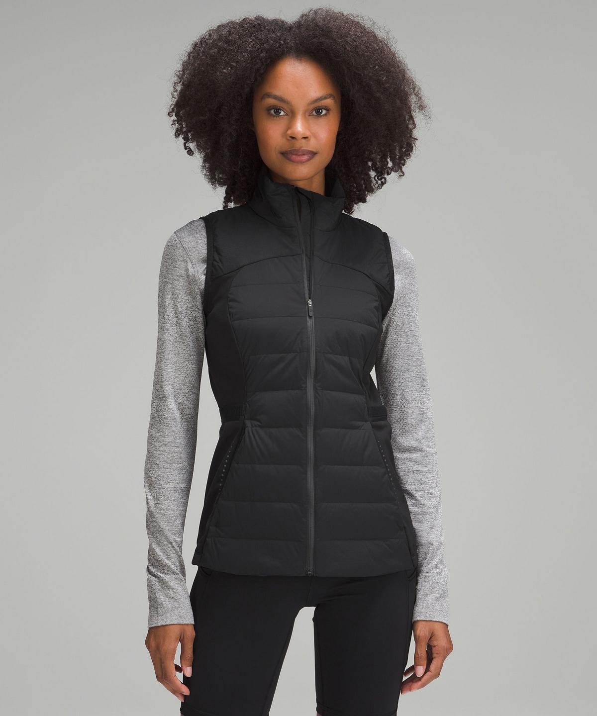 Black Women Lululemon Down for It All Vest Coats & Jackets | AU_LuLu54707