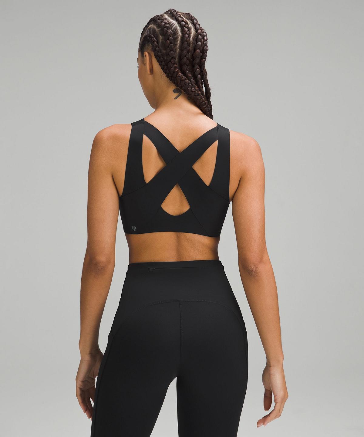 Black Women Lululemon Enlite Front-Zip Sports Bra | AU_LuLu30466