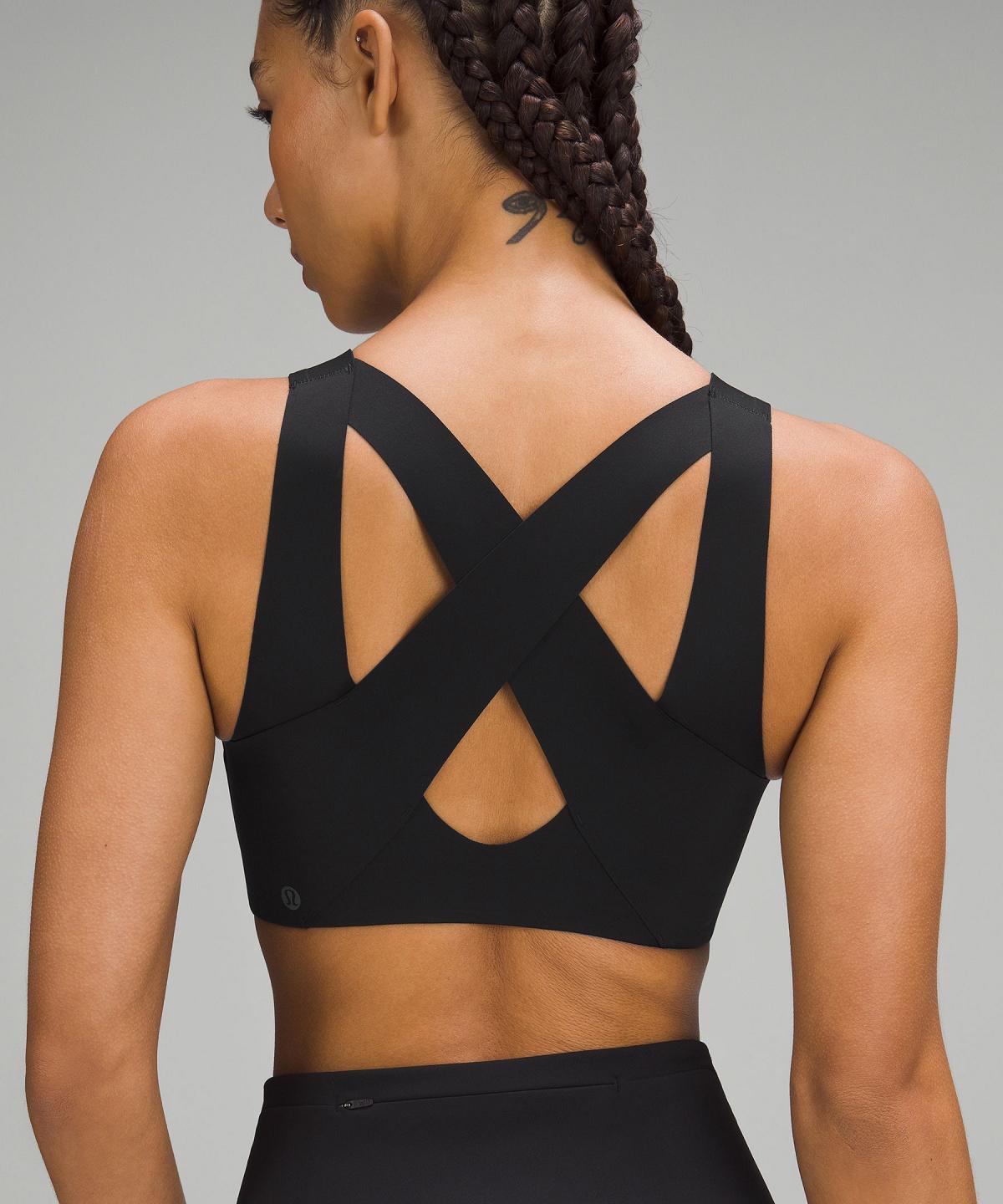 Black Women Lululemon Enlite Front-Zip Sports Bra | AU_LuLu30466