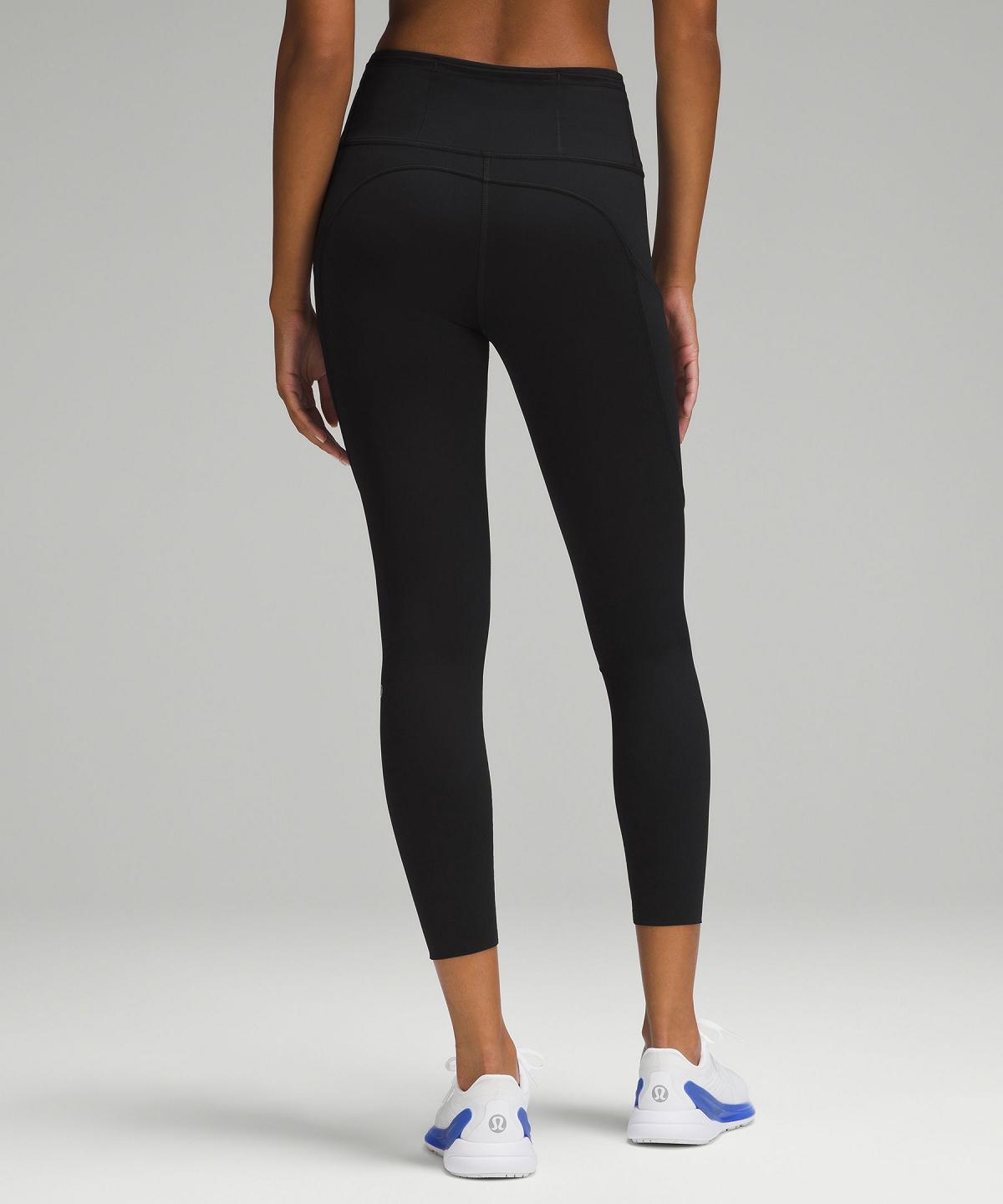 Black Women Lululemon Fast and Free High-Rise Tight 25" Leggings | AU_LuLu91640