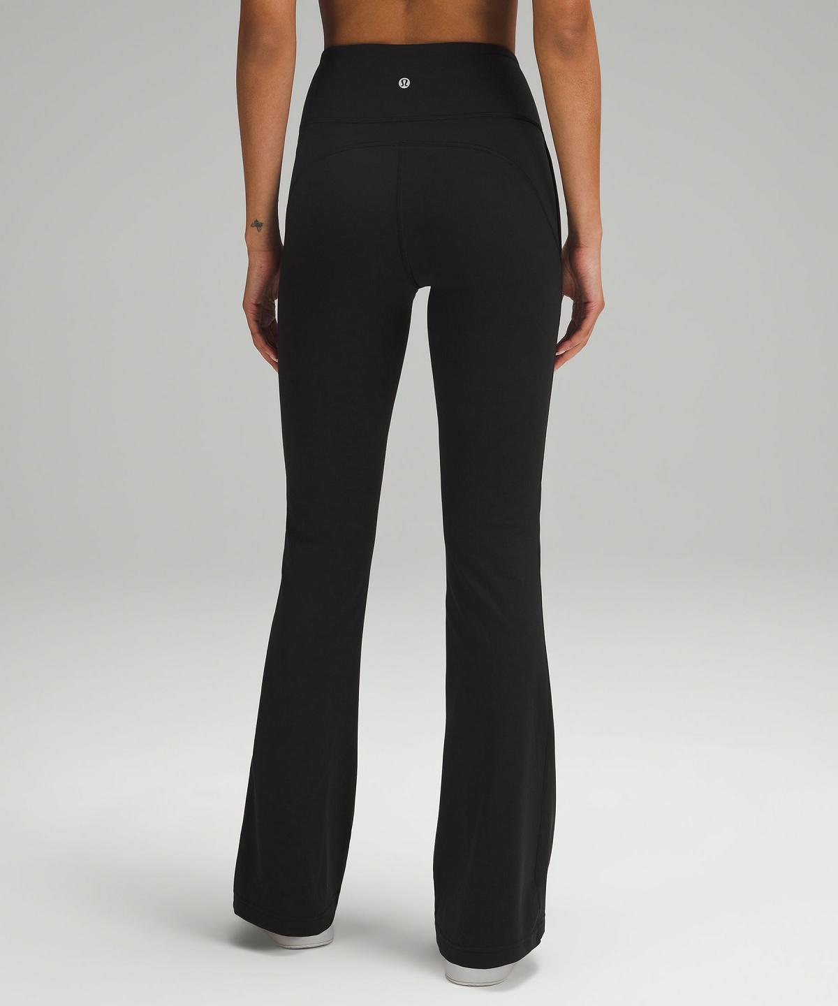 Black Women Lululemon Groove High-Rise Flared Pant with Pockets 32.5" Leggings | AU_LuLu84751