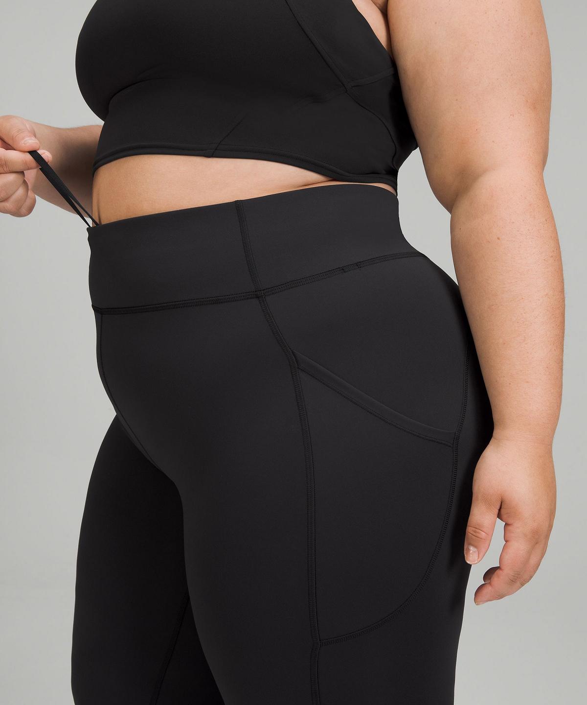 Black Women Lululemon Invigorate High-Rise Tight 25" Leggings | AU_LuLu24383