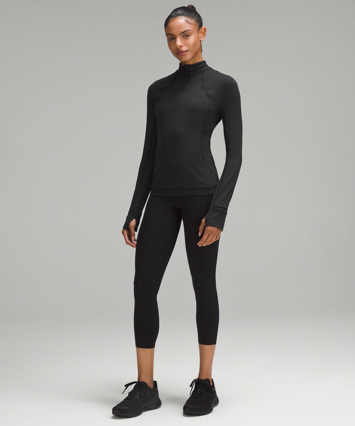 Black Women Lululemon It's Rulu Half Zip Long Sleeve Shirts | AU_LuLu66827