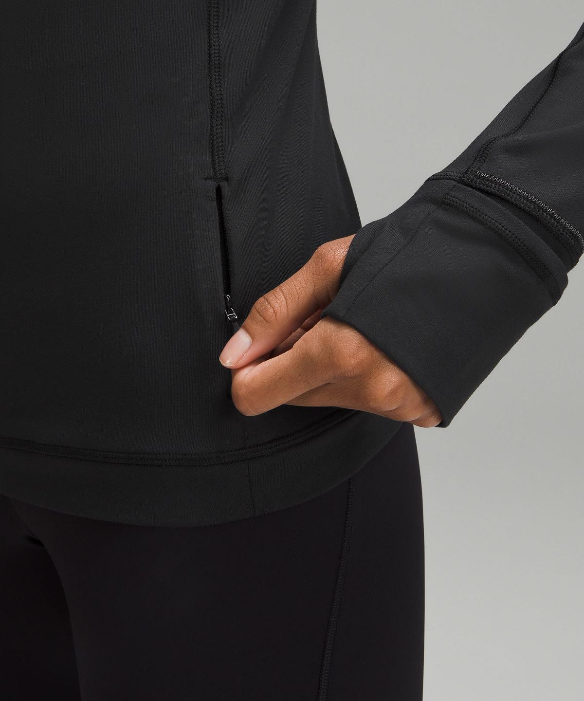 Black Women Lululemon It's Rulu Half Zip Long Sleeve Shirts | AU_LuLu66827