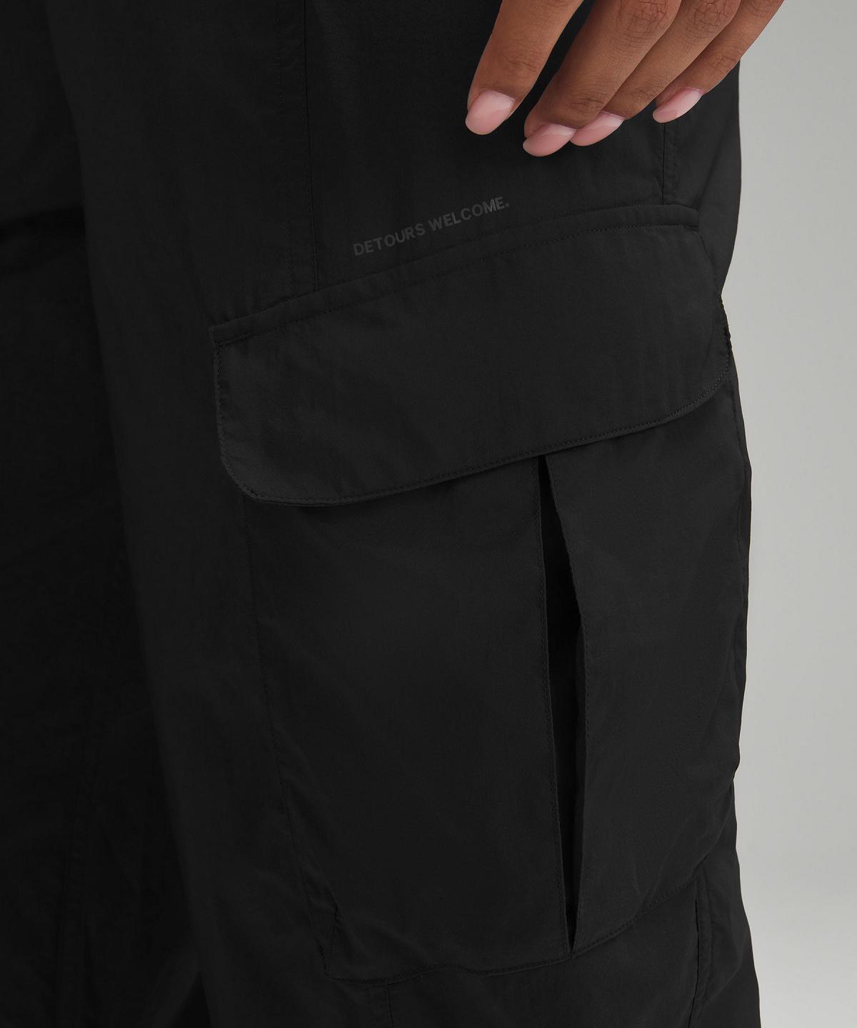 Black Women Lululemon Lightweight Cargo Mid-Rise Hiking Pants | AU_LuLu10752