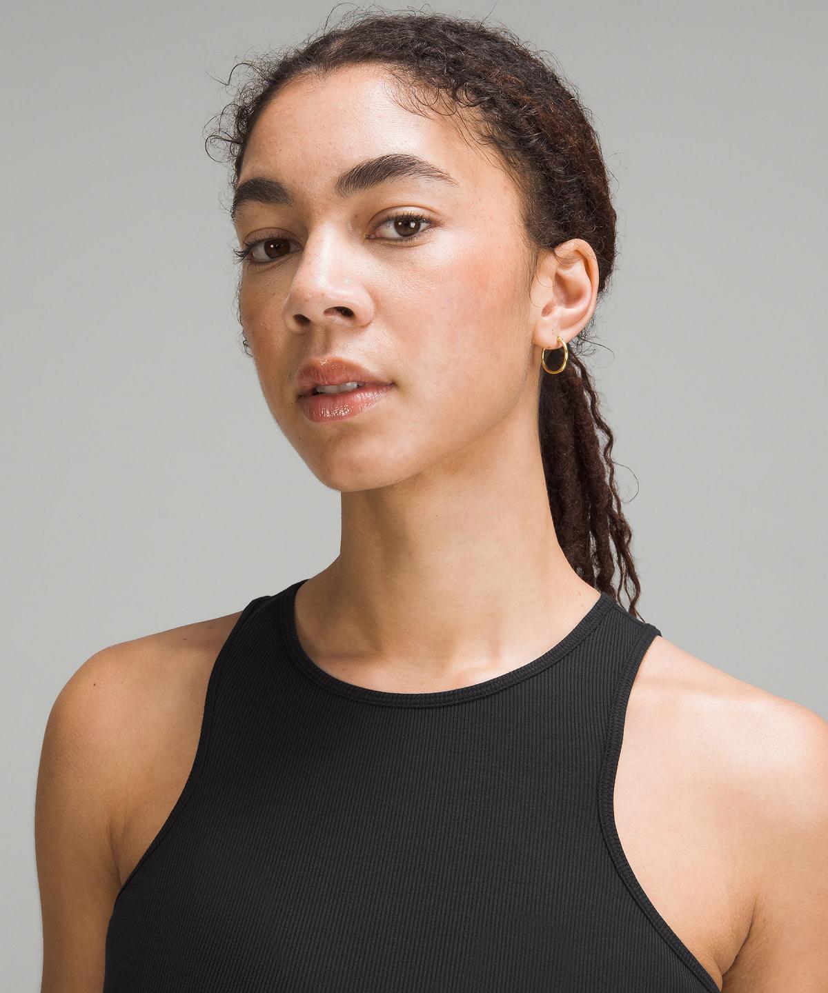 Black Women Lululemon Modal Silk Twist-Back Yoga Shirts | AU_LuLu19043