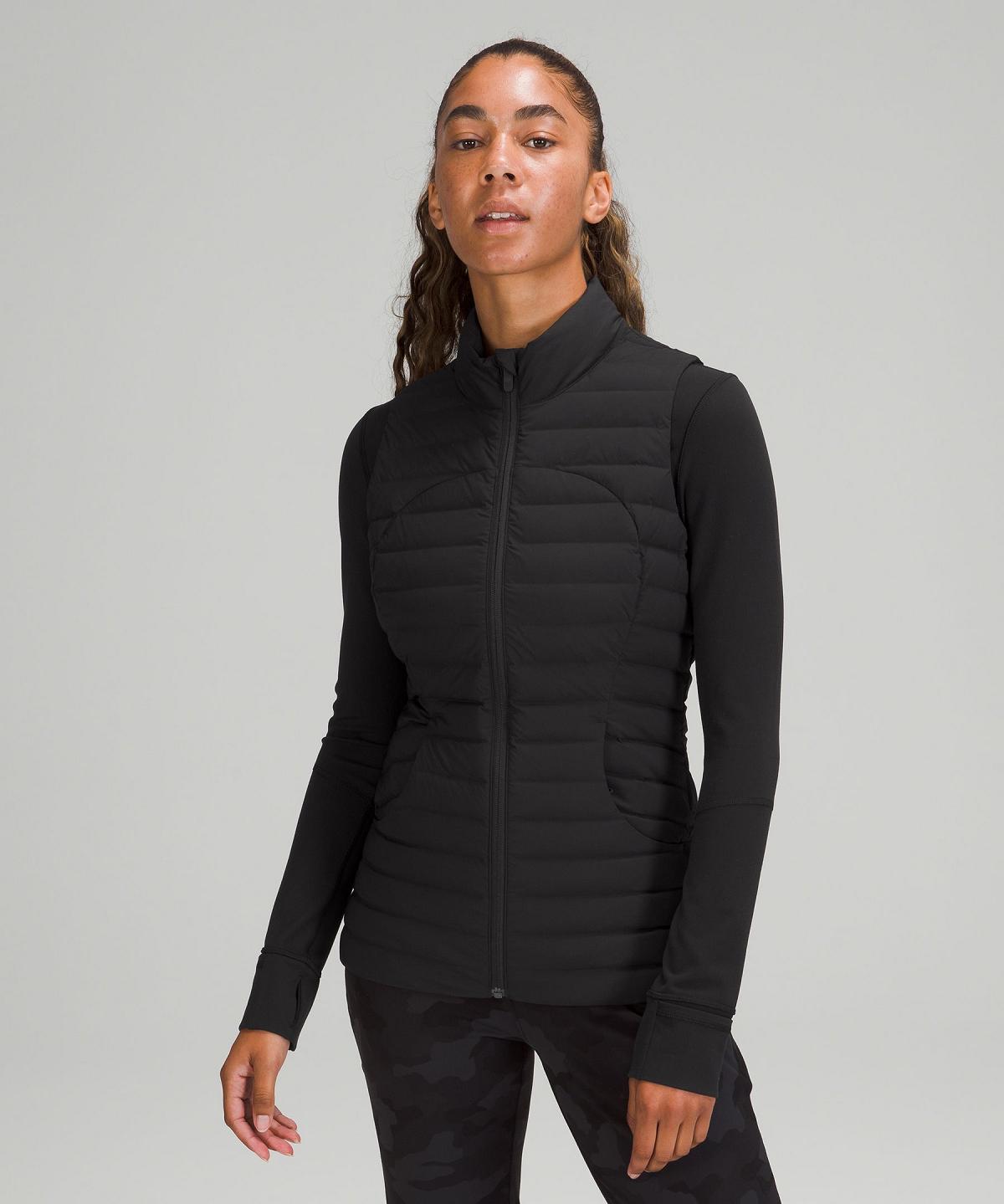 Black Women Lululemon Pack It Down Vest Coats & Jackets | AU_LuLu81676