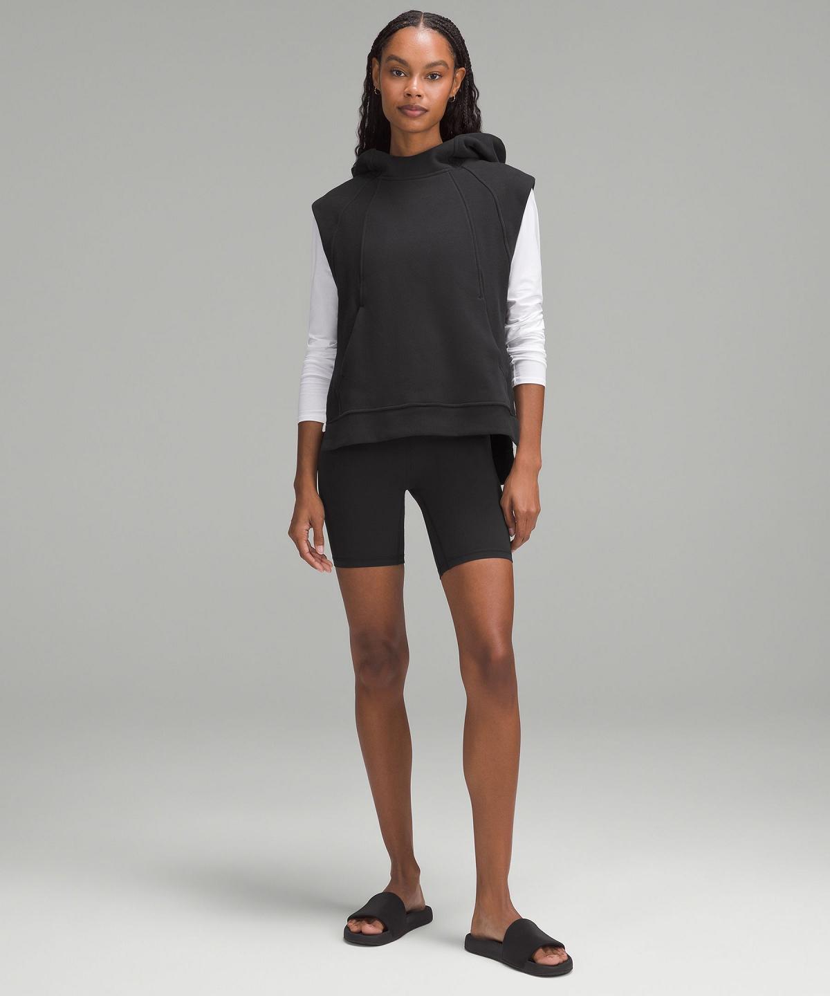 Black Women Lululemon Scuba Pullover Sleeveless Hoodies & Sweatshirts | AU_LuLu75414