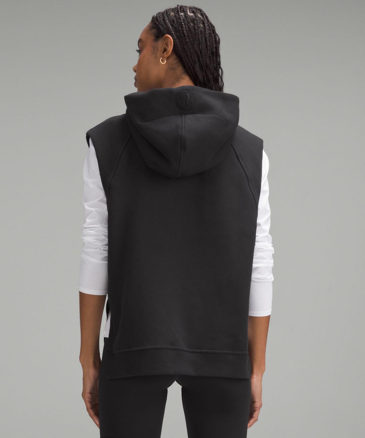 Black Women Lululemon Scuba Pullover Sleeveless Hoodies & Sweatshirts | AU_LuLu75414