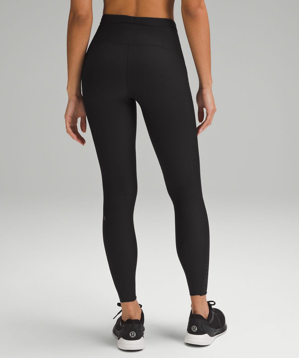 Black Women Lululemon SenseKnit Running High-Rise Tight 28" Leggings | AU_LuLu65215