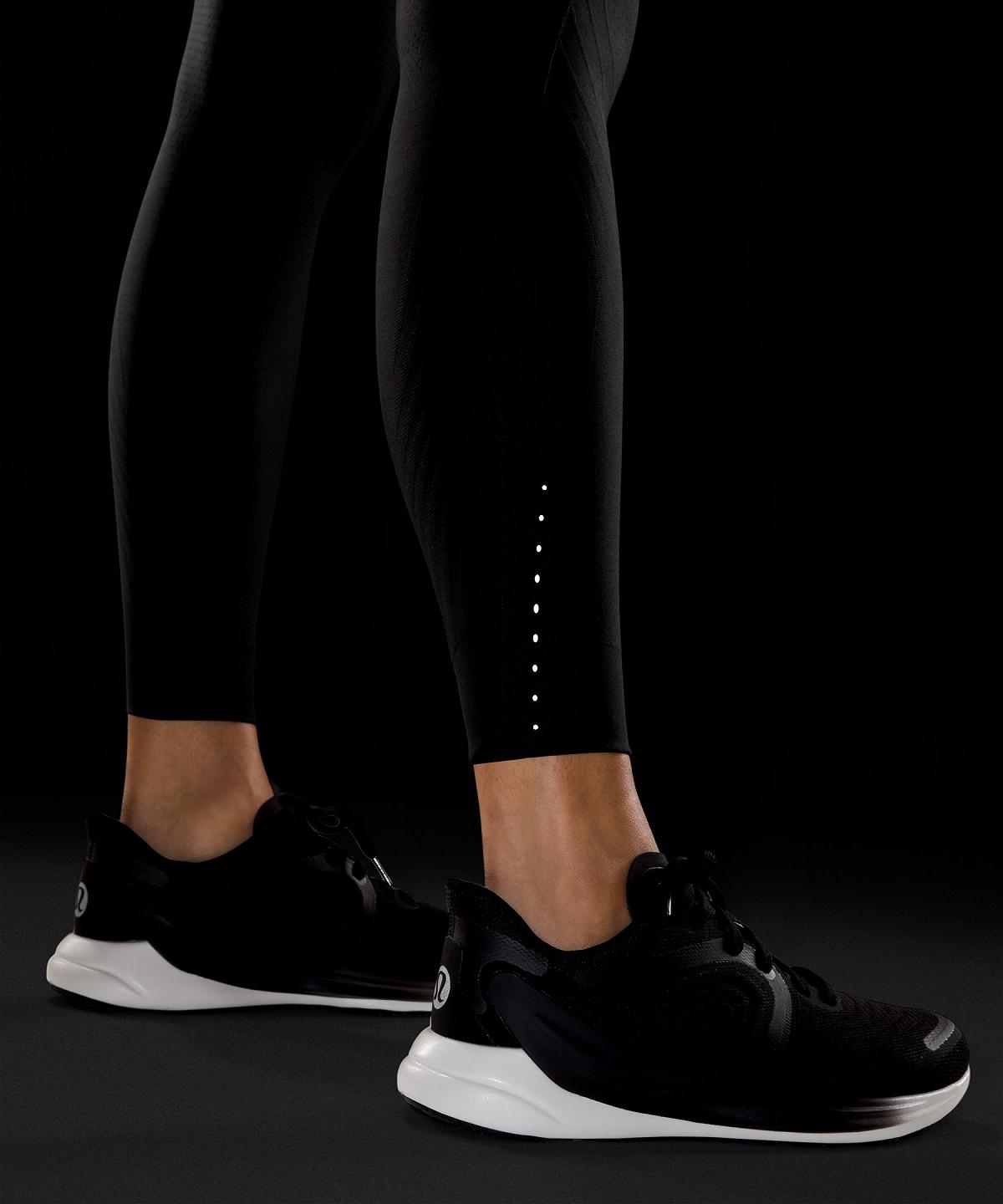 Black Women Lululemon SenseKnit Running High-Rise Tight 28" Leggings | AU_LuLu65215