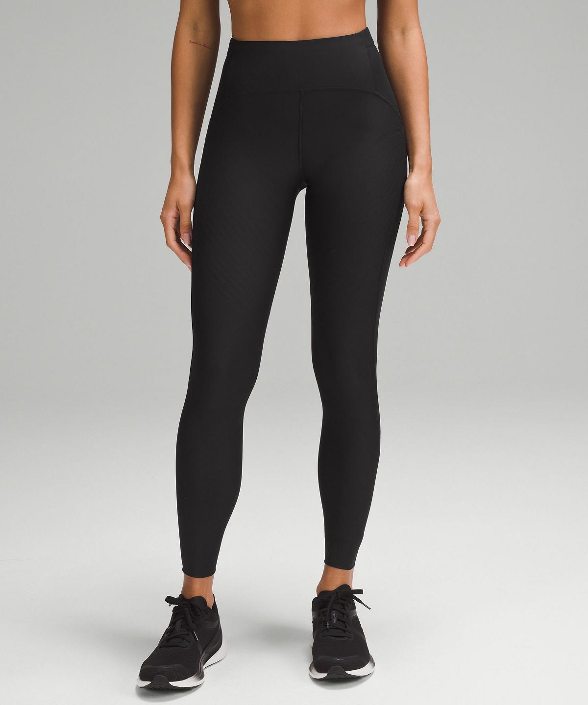 Black Women Lululemon SenseKnit Running High-Rise Tight 28" Pants | AU_LuLu15420