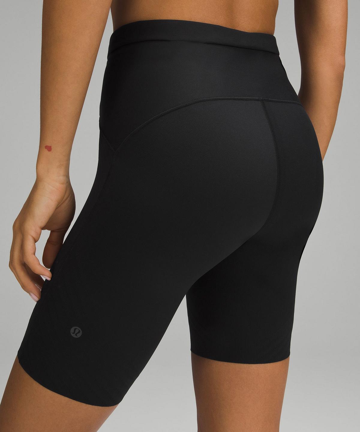 Black Women Lululemon SenseKnit Running High-Rise 8" Shorts | AU_LuLu10964