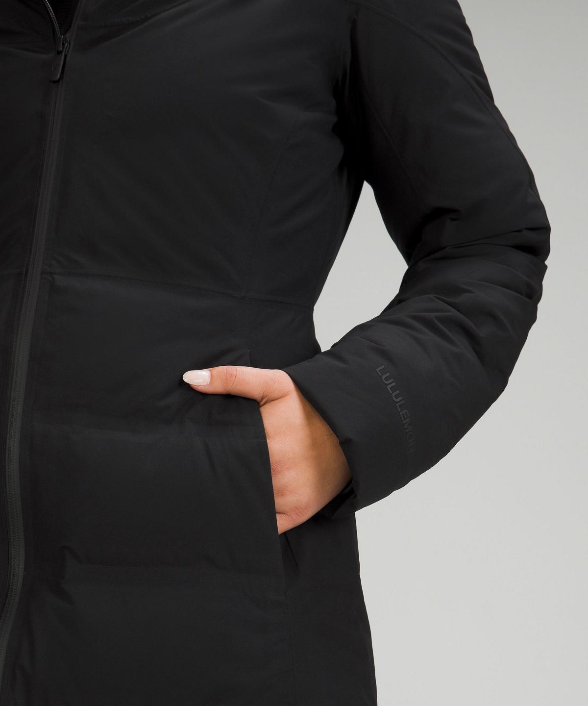 Black Women Lululemon Sleet Street Long Coats & Jackets | AU_LuLu76370