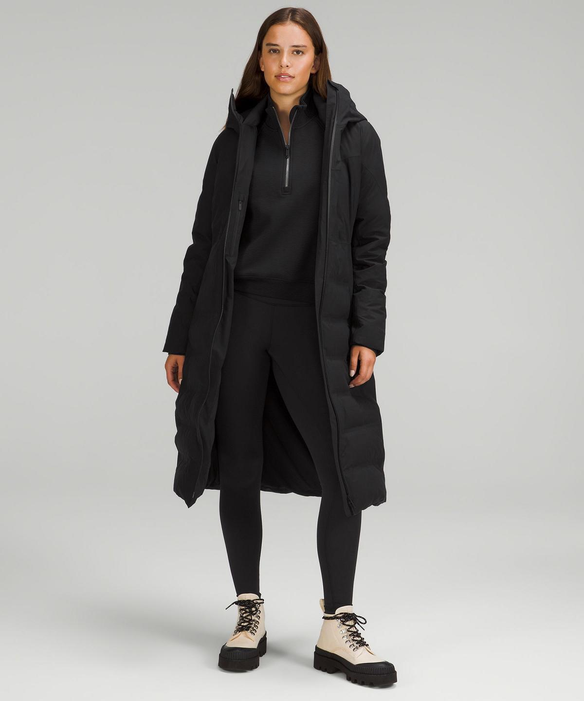 Black Women Lululemon Sleet Street Long Coats & Jackets | AU_LuLu76370