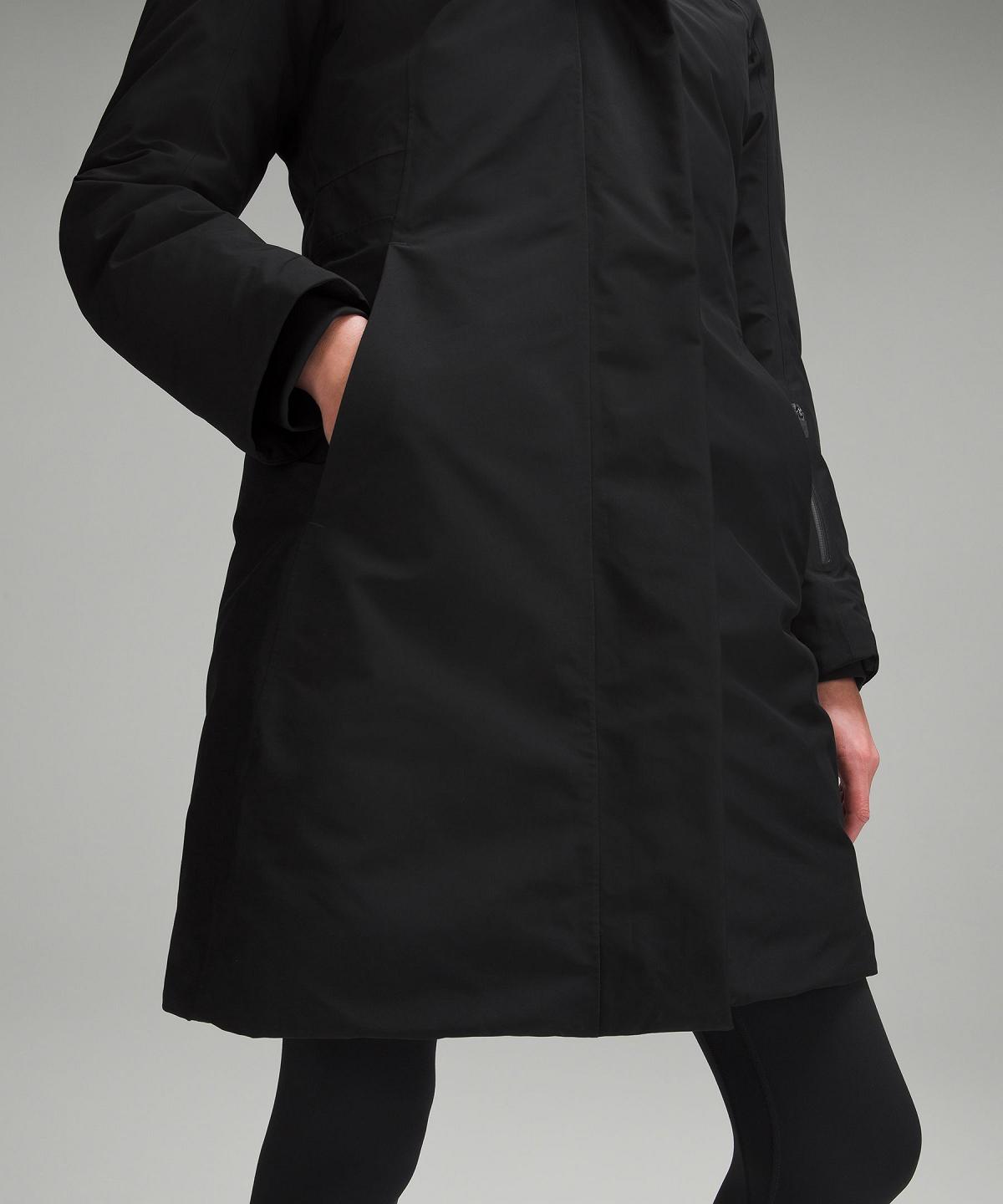 Black Women Lululemon Snow Warrior Parka Coats & Jackets | AU_LuLu18545