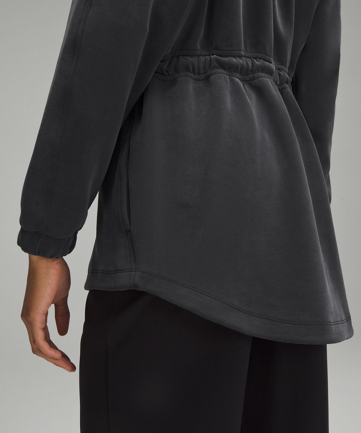 Black Women Lululemon Softstreme Cinch-Waist Jacket Hoodies & Sweatshirts | AU_LuLu63298