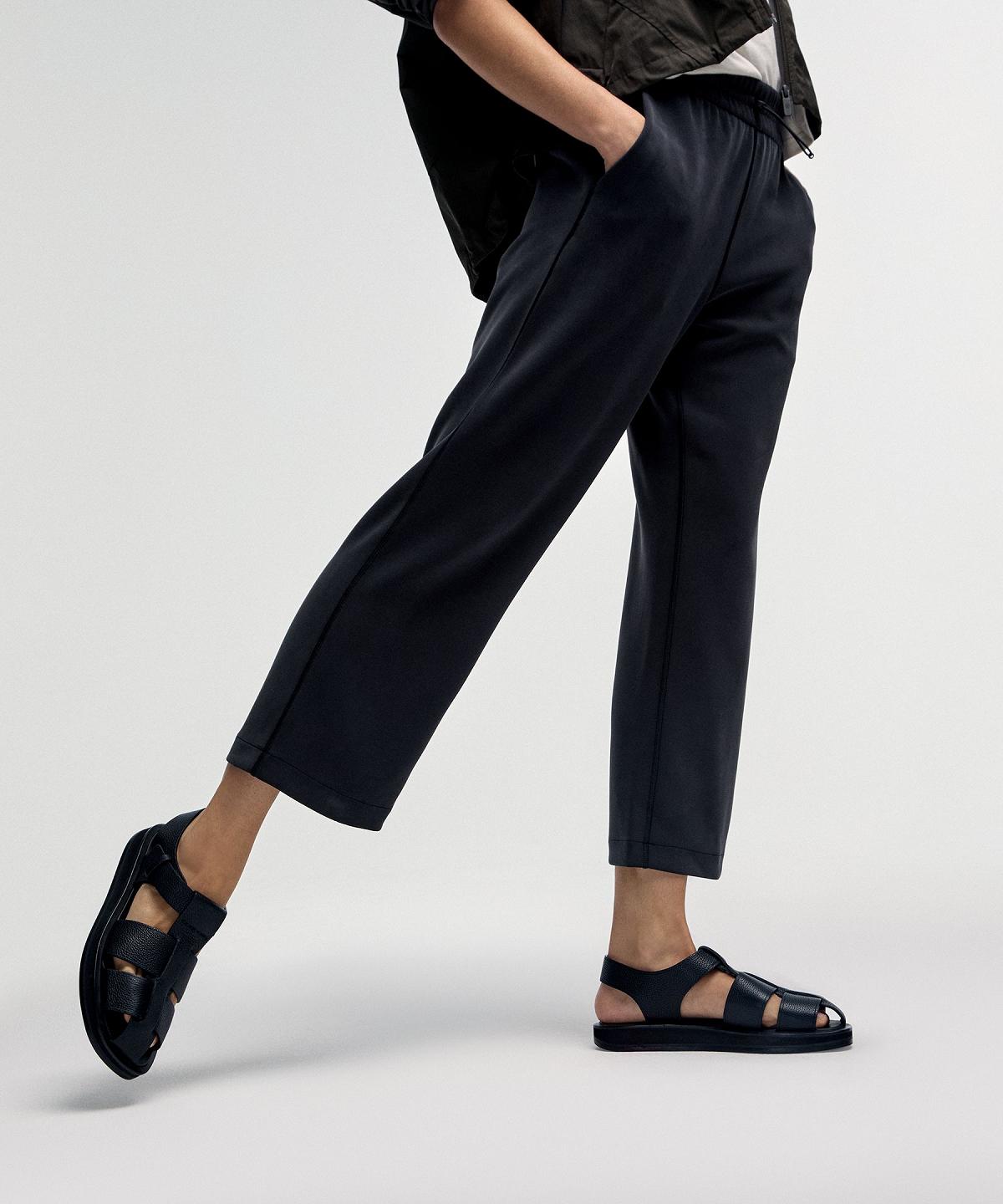 Black Women Lululemon Softstreme High-Rise Straight-Leg Cropped Pants | AU_LuLu18547