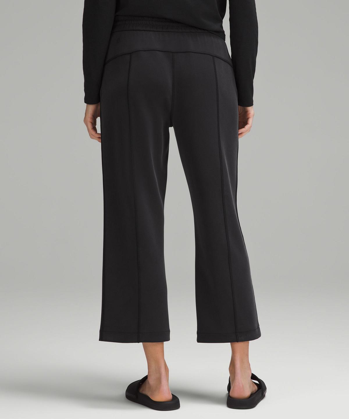 Black Women Lululemon Softstreme High-Rise Straight-Leg Cropped Pants | AU_LuLu18547