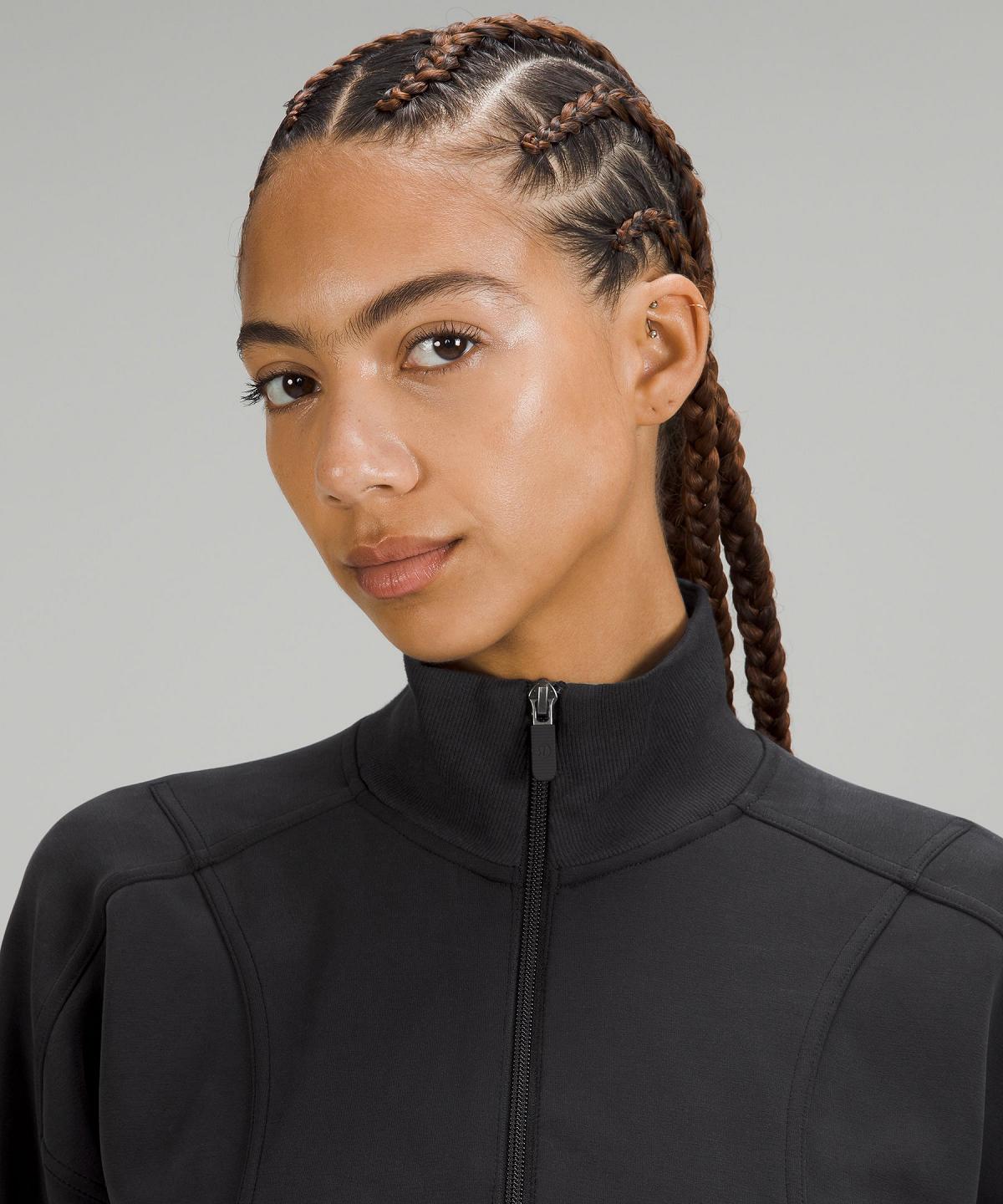 Black Women Lululemon Softstreme Long-Sleeve Half-Zip Dress | AU_LuLu40798