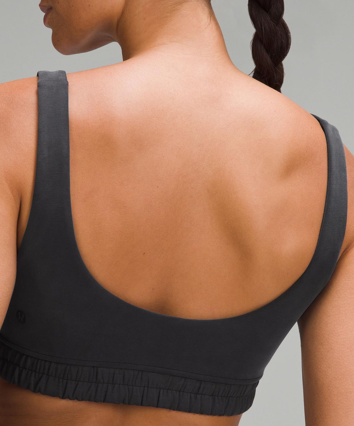 Black Women Lululemon Softstreme Scoop-Neck Sports Bra | AU_LuLu39872