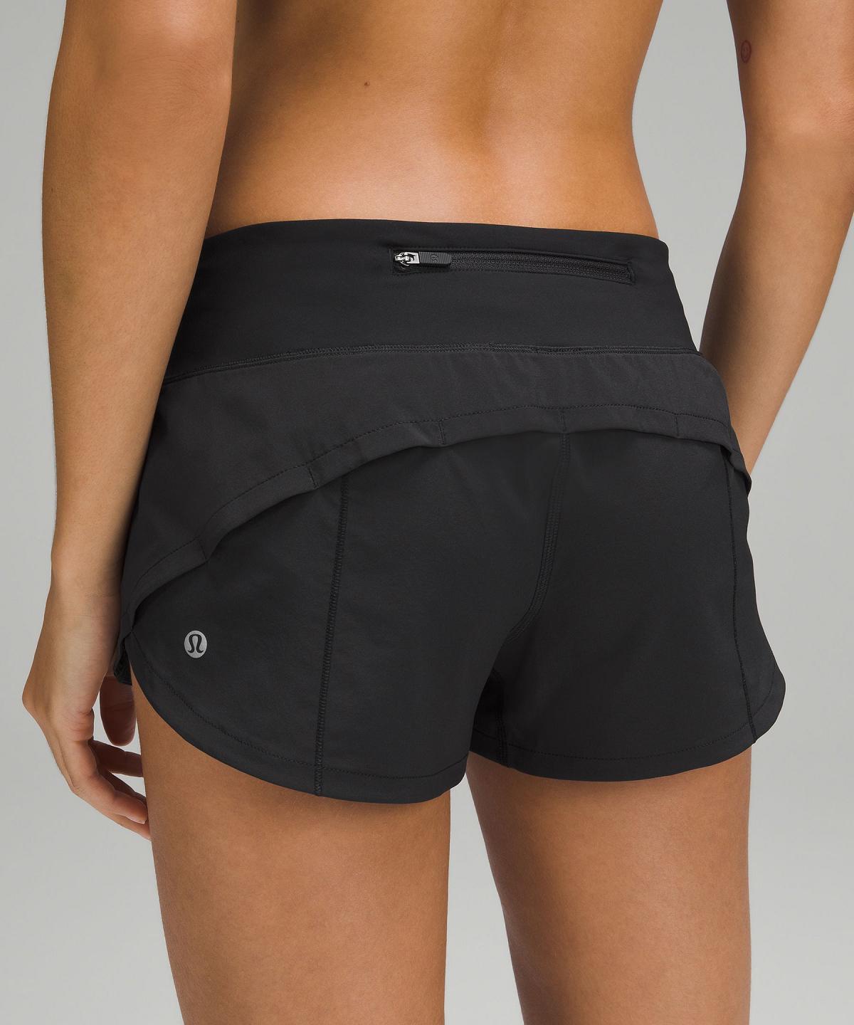 Black Women Lululemon Speed Up Low-Rise Lined 2.5" Shorts | AU_LuLu87012