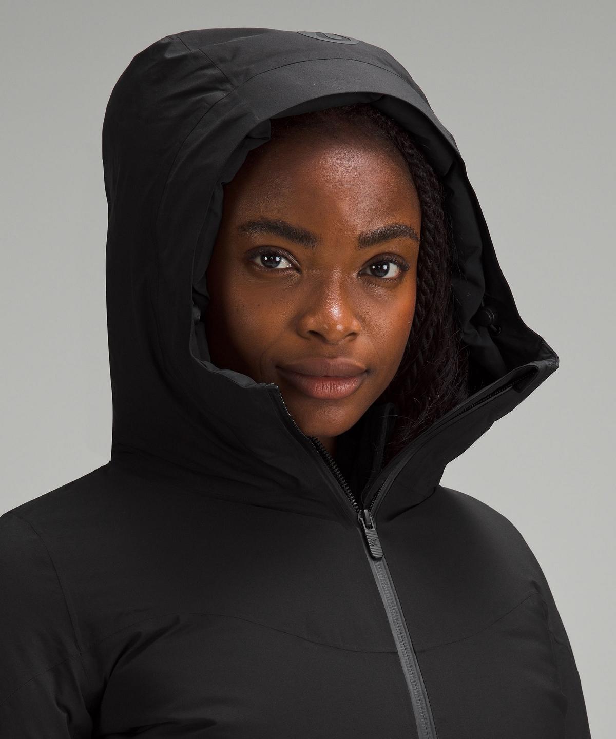 Black Women Lululemon StretchSeal Sleet Street Long Coats & Jackets | AU_LuLu35248