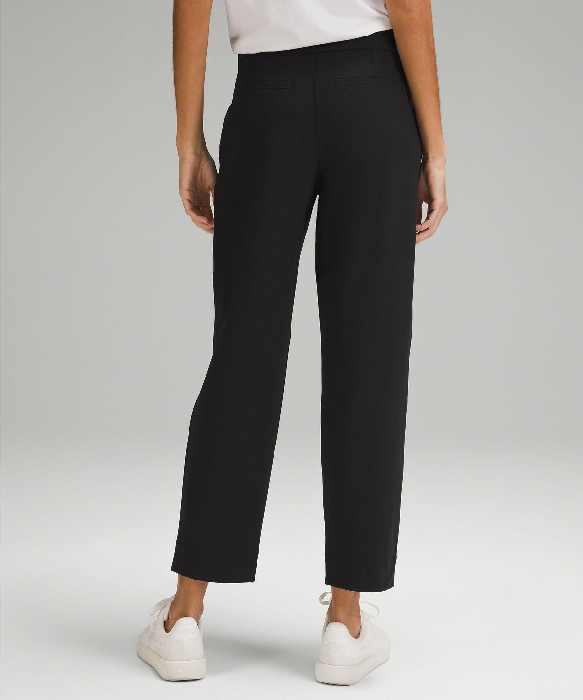 Black Women Lululemon Tapered-Leg Mid-Rise7/8 Length Pants | AU_LuLu57137