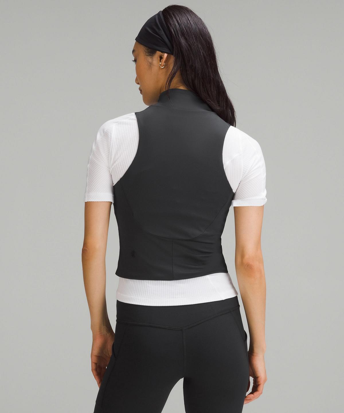 Black Women Lululemon Tight-Fit Lined Half-Zip Tank Top | AU_LuLu47767