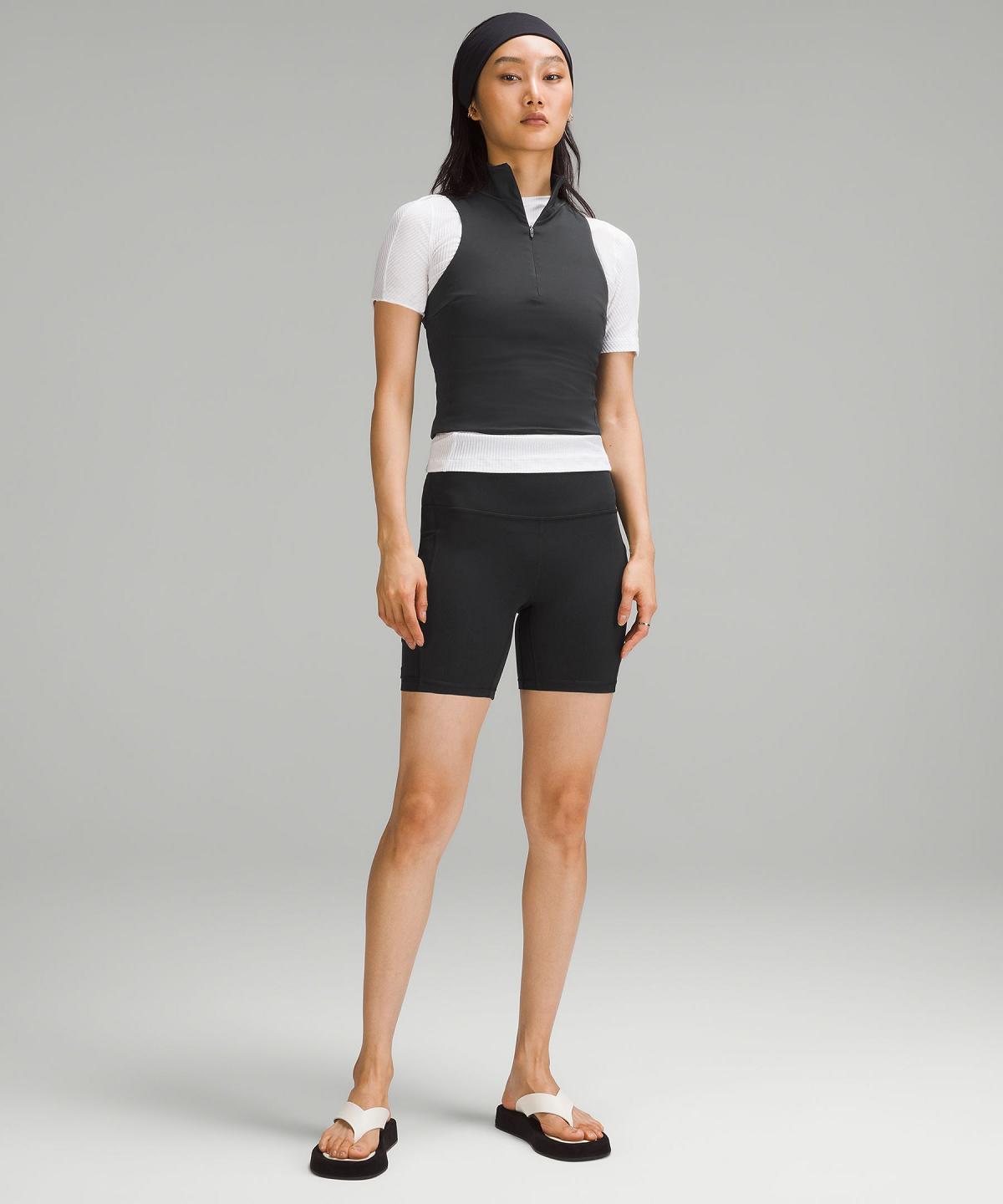 Black Women Lululemon Tight-Fit Lined Half-Zip Tank Top | AU_LuLu47767