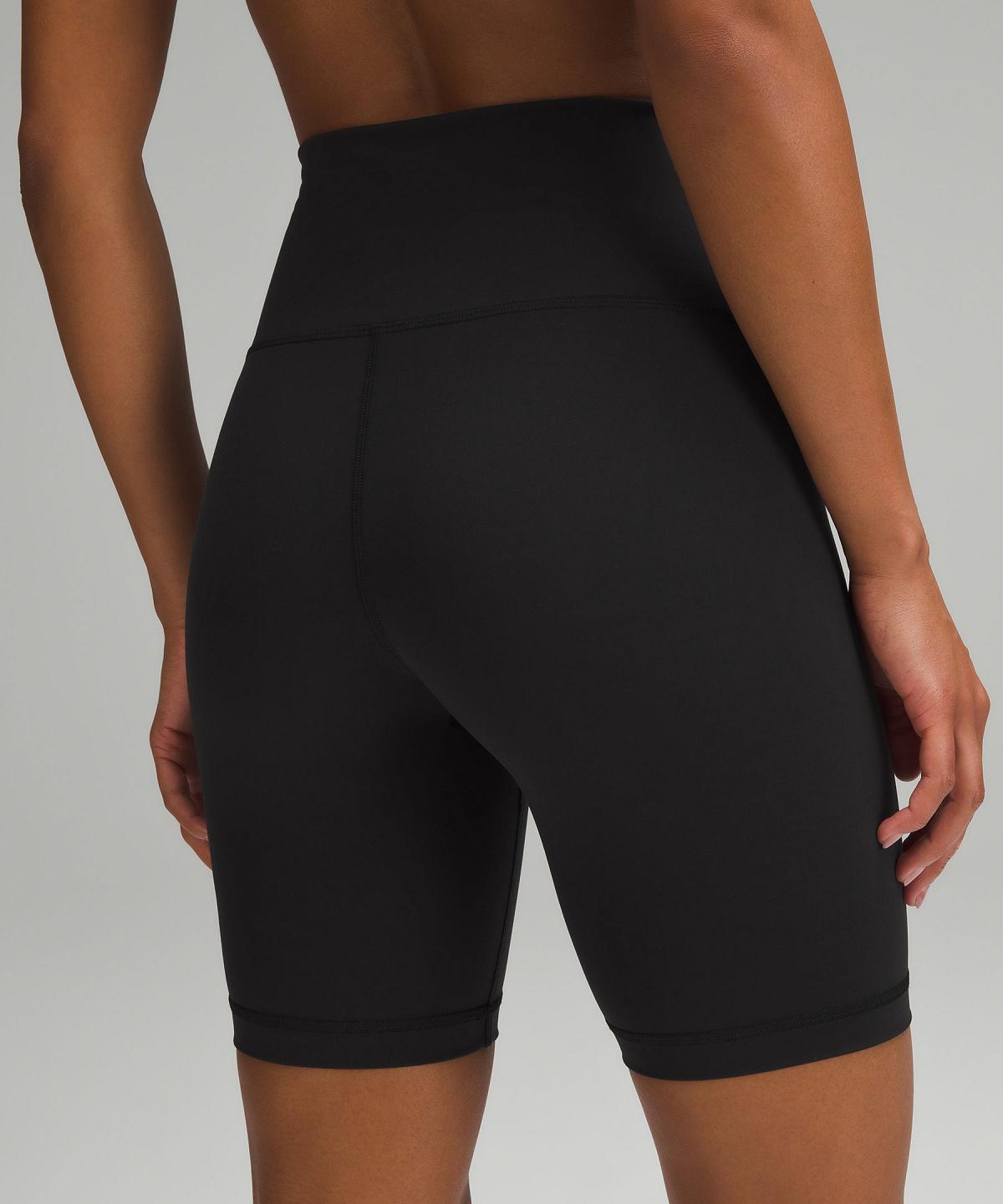 Black Women Lululemon Wunder Train High-Rise 8" Shorts | AU_LuLu31139