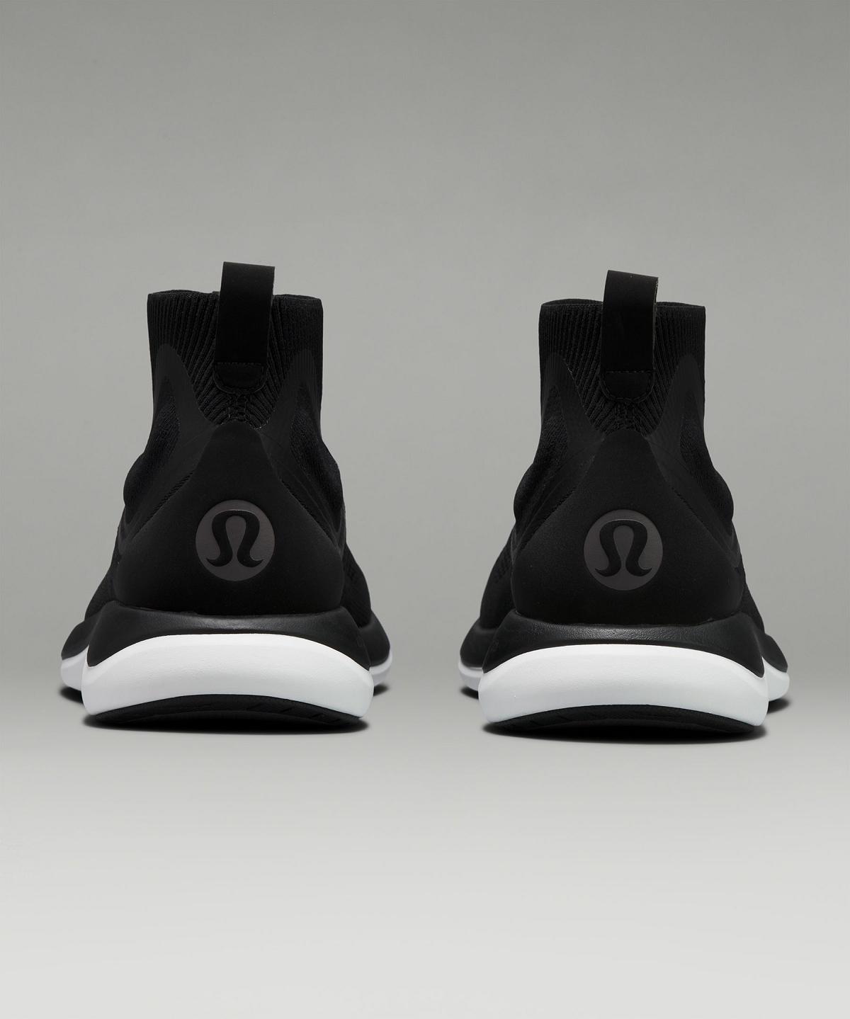 Black / White Women Lululemon Chargefeel Mid Women's Workout Shoes | AU_LuLu57316