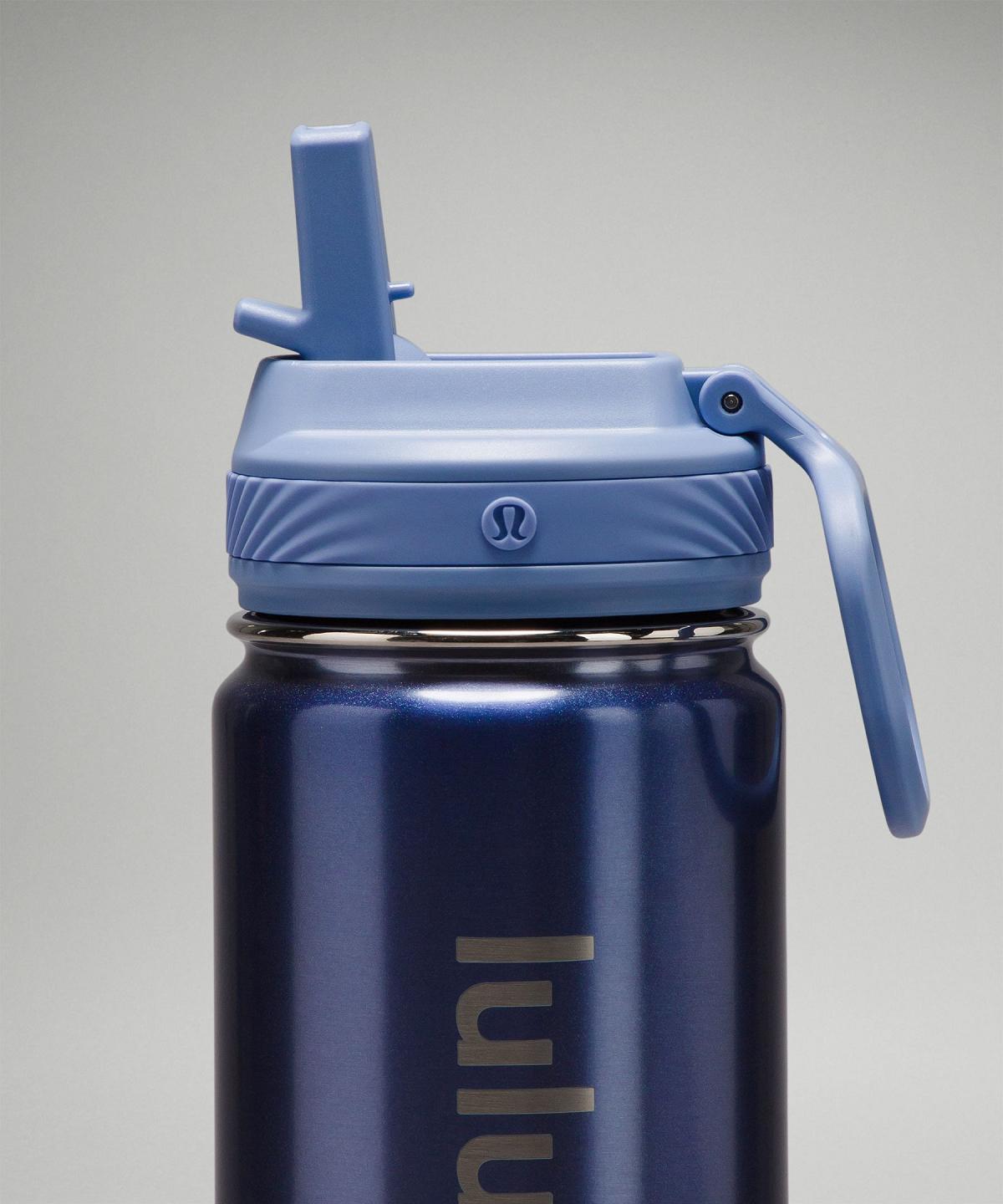 Blue Beige Women Lululemon Back to Life Sport Bottle 18oz Straw Lid Water Bottles | AU_LuLu21533