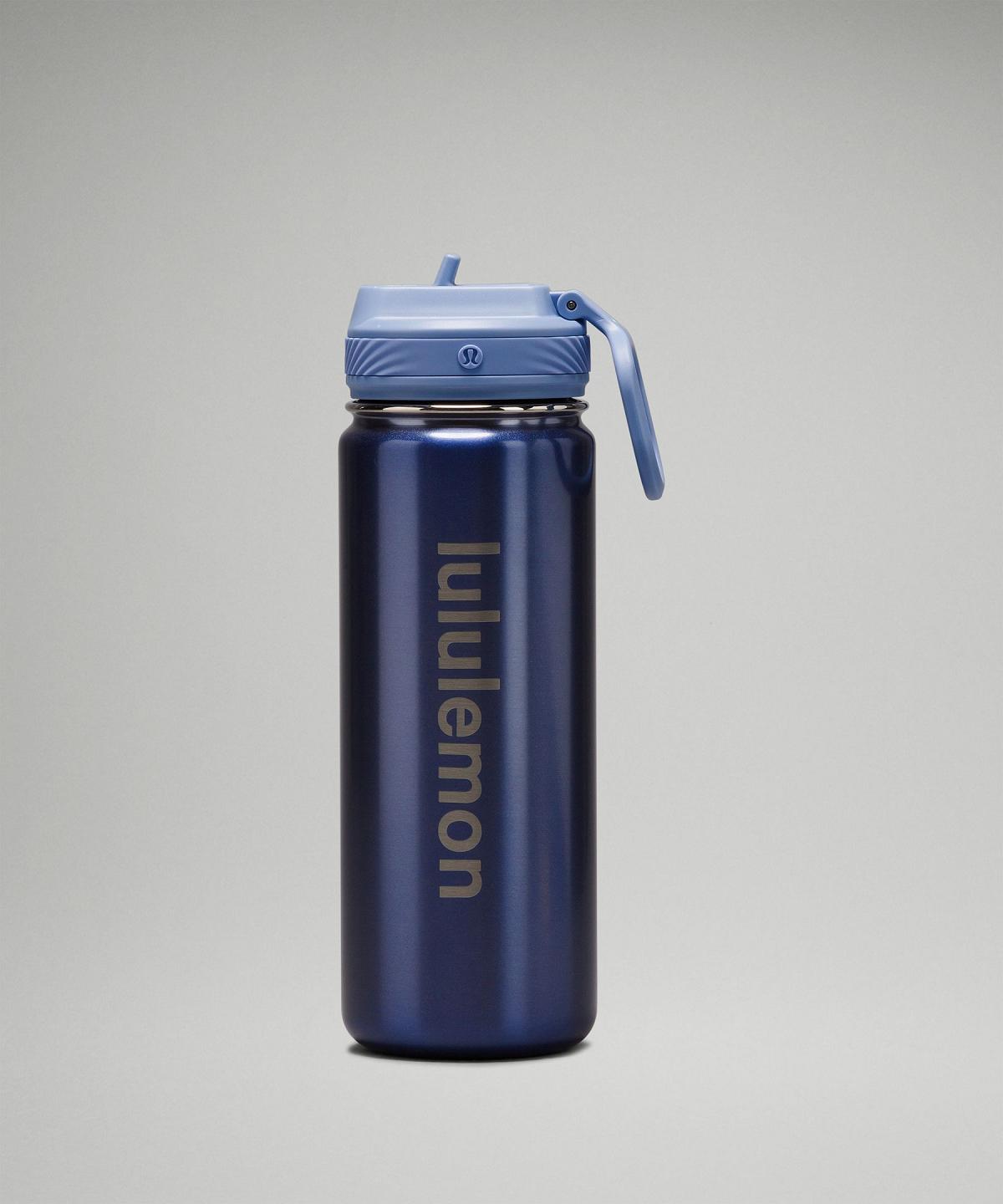 Blue Beige Women Lululemon Back to Life Sport Bottle 18oz Straw Lid Water Bottles | AU_LuLu21533