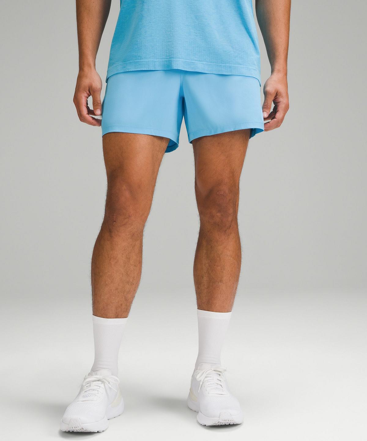 Blue Light Men Lululemon Pace Breaker Lined 5" Shorts | AU_LuLu38034