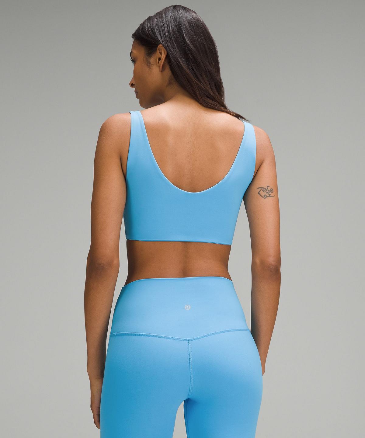 Blue Light Women Lululemon Bend This Scoop and Square Sports Bra | AU_LuLu28100