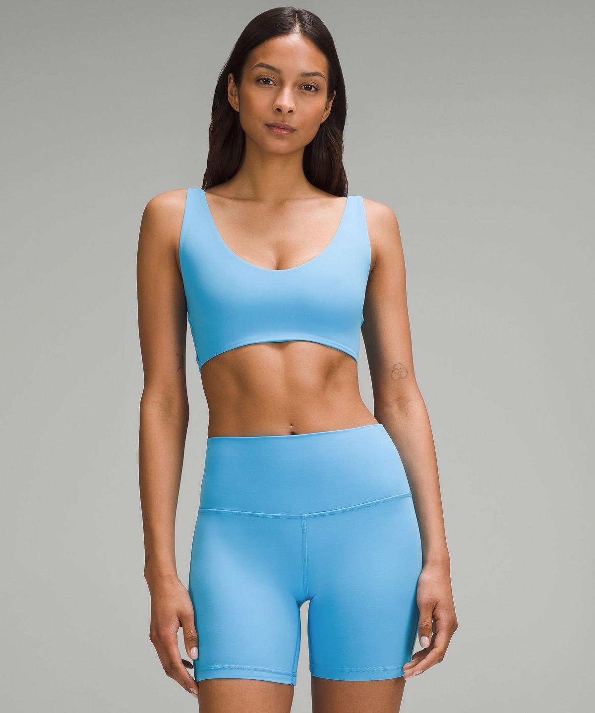 Blue Light Women Lululemon Bend This Scoop and Square Sports Bra | AU_LuLu28100