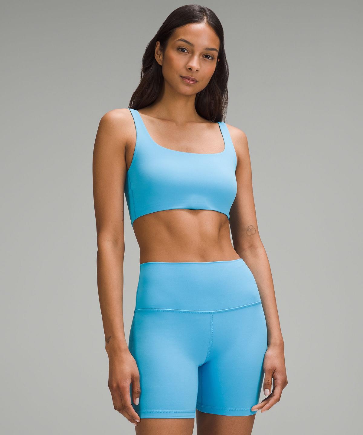 Blue Light Women Lululemon Bend This Scoop and Square Sports Bra | AU_LuLu28100